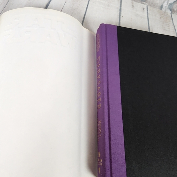 Star Wars Dark Saber Vintage 1995 Hardcover Book By Kevin Anderson - Picture 13 of 13